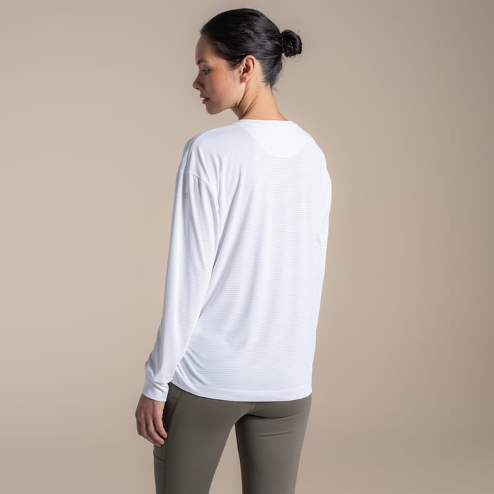 Craghoppers Women's NosiLife SolarShield+ Long Sleeved T-Shirt White Craghoppers