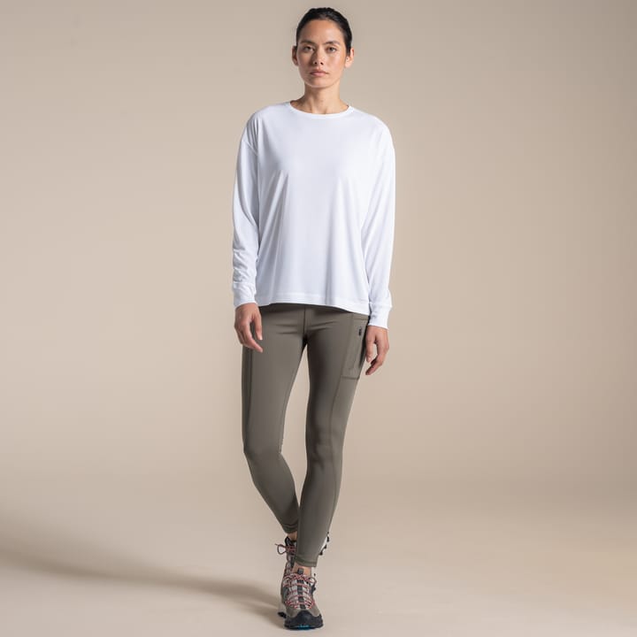 Craghoppers Women's NosiLife SolarShield+ Long Sleeved T-Shirt White Craghoppers