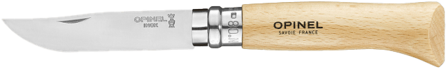 Opinel No.08 Stainless Steel/Beech Handle