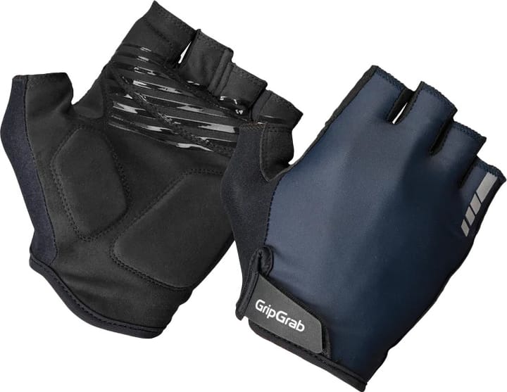 Gripgrab Ride Padded Short Finger Summer Gloves Navy Blue Gripgrab
