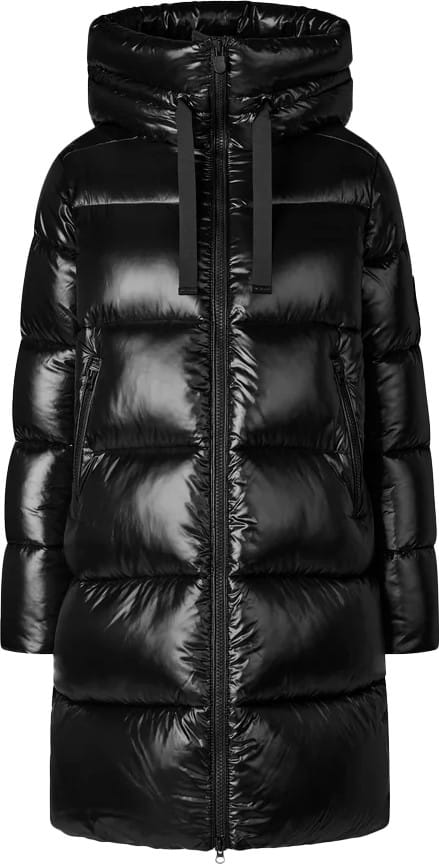 Save the Duck Women's Animal Free Long-Hooded Puffer Jacket Isabel Black Save the Duck