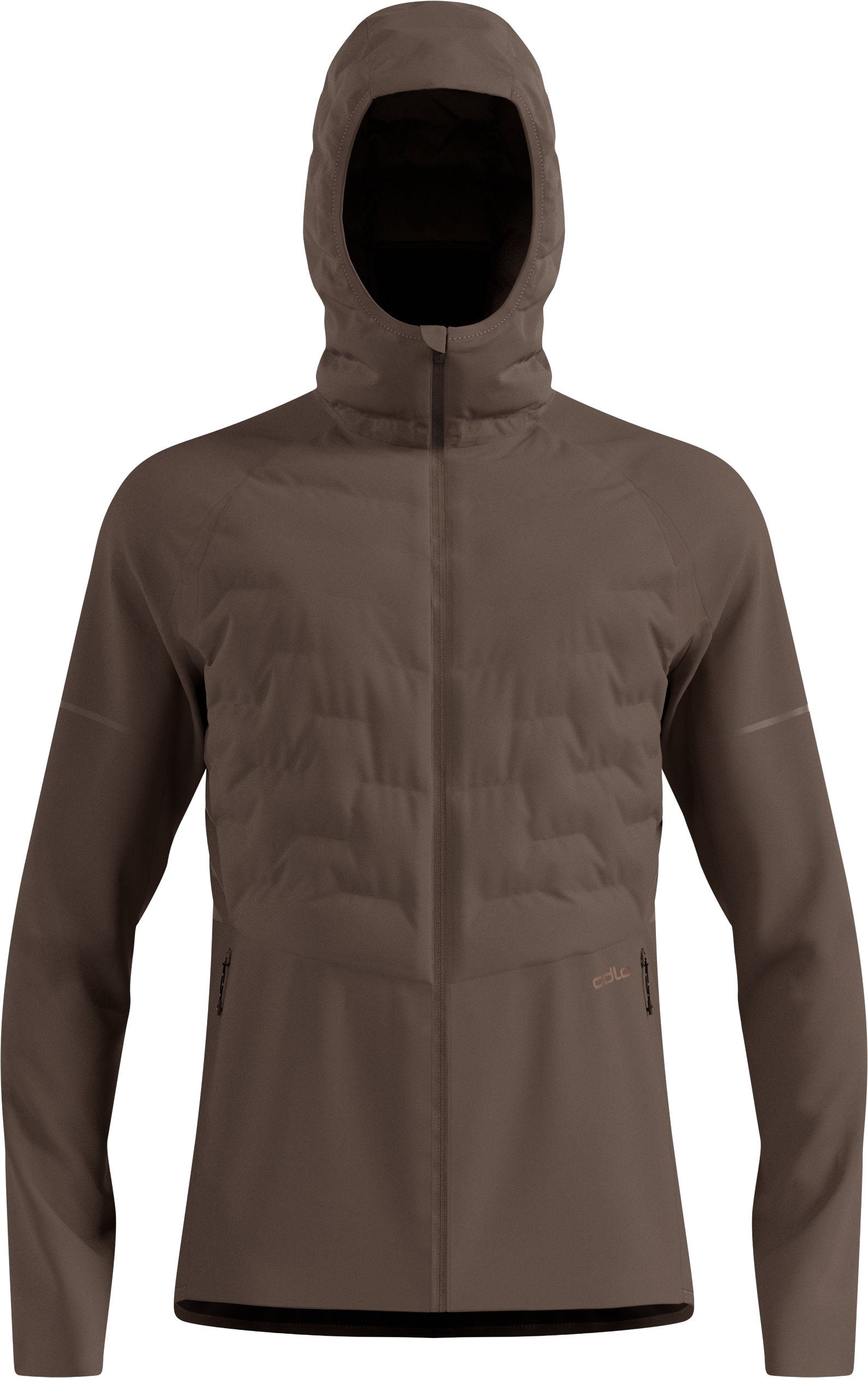 Odlo Men's Zeroweight Insulator Running Jacket Brown Granite