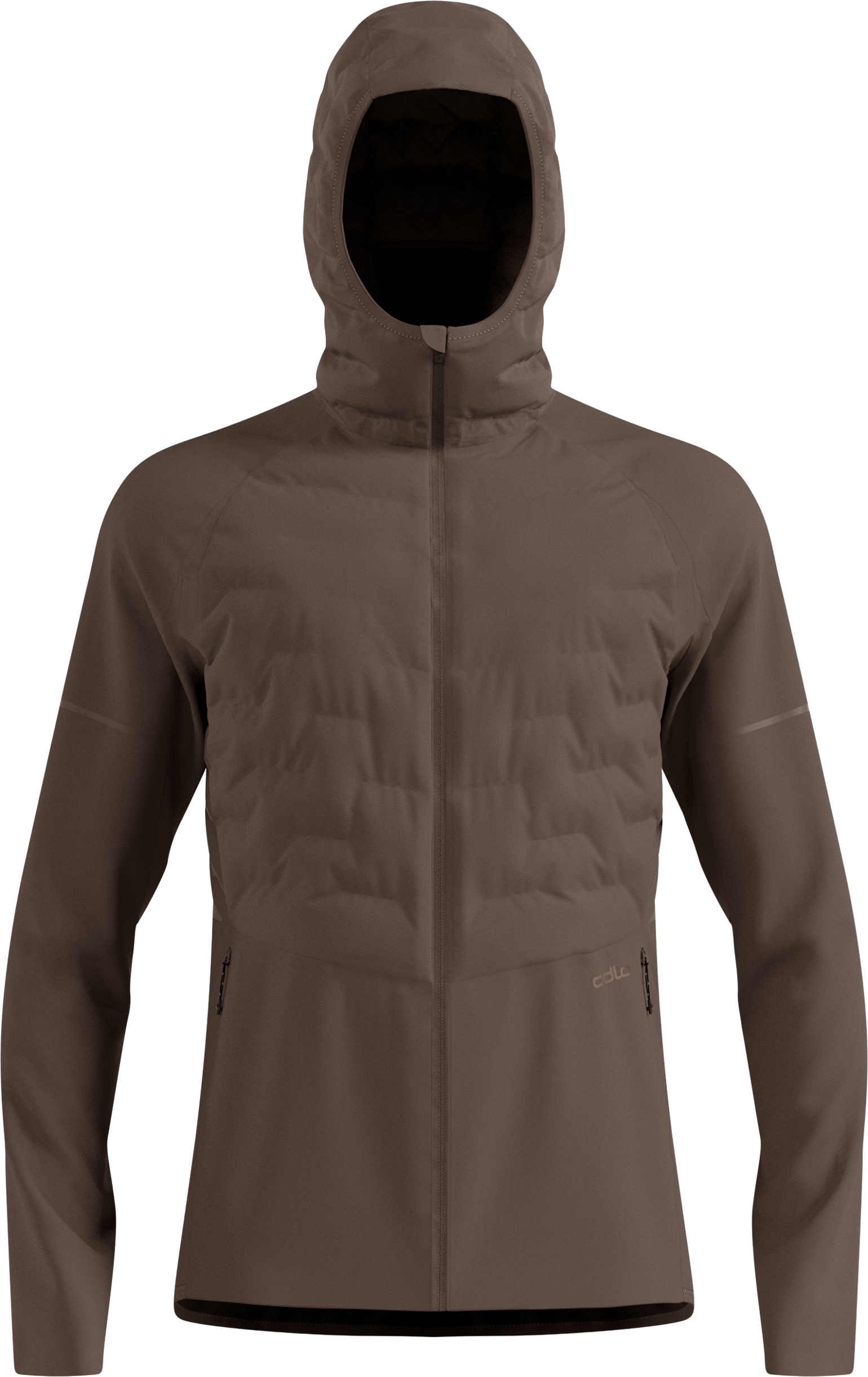 Odlo Men's Zeroweight Insulator Running Jacket Brown Granite