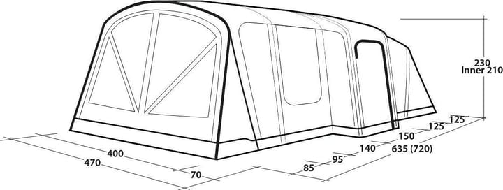 Outwell Vermont 7 Air Green Outwell