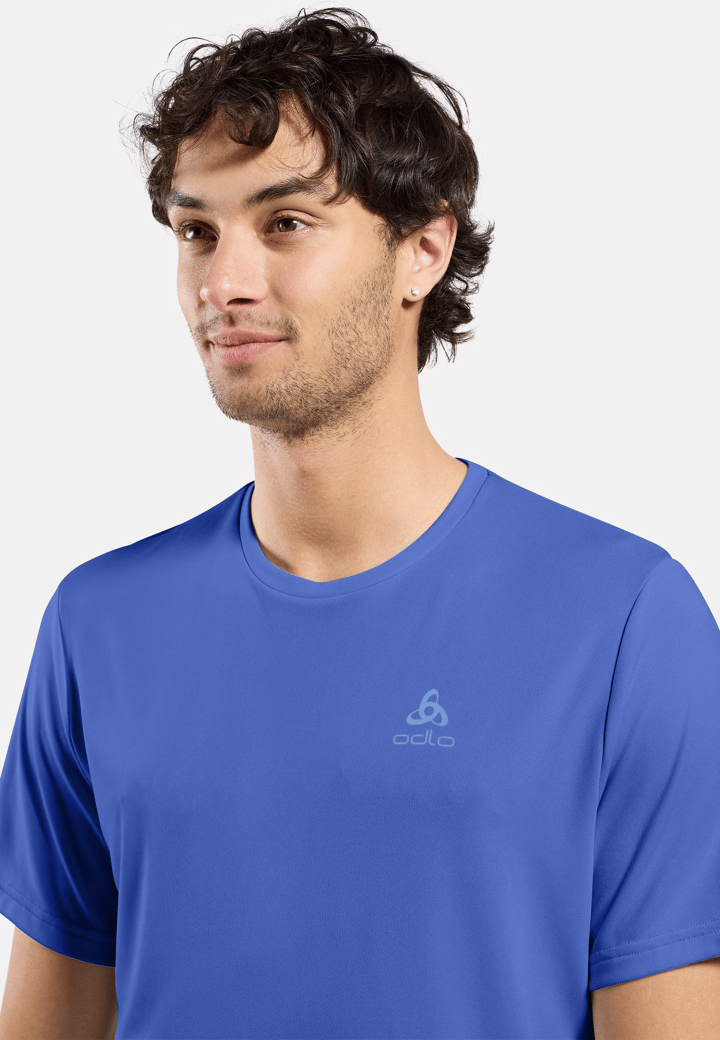 Odlo Men's T-Shirt S/S Crew Neck Essential Flyer Dazzling Blue Odlo