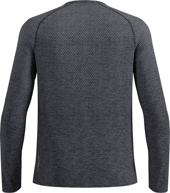 Odlo Men's T-shirt Crew Neck Long Sleeve Essential Seamless Grey Melange Odlo