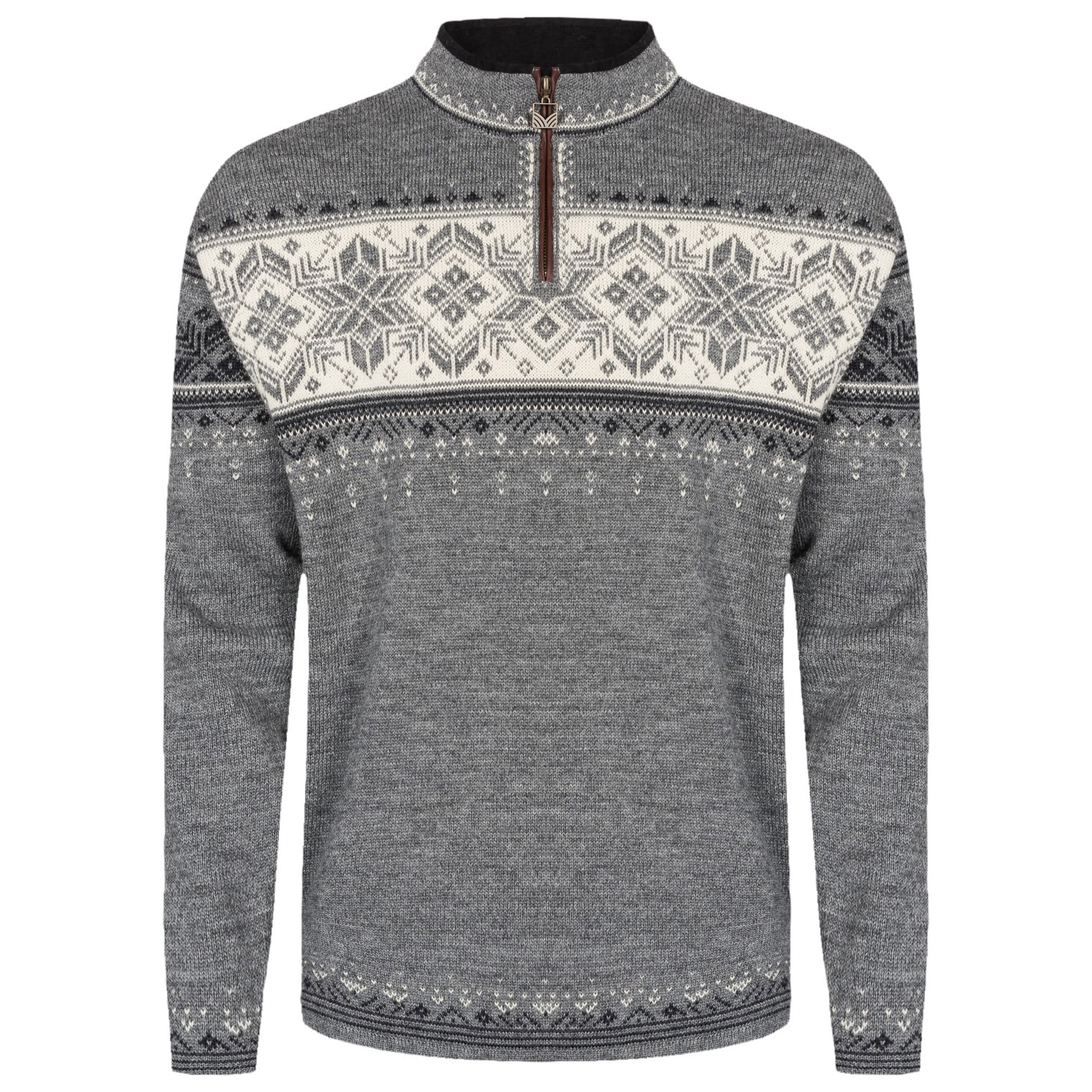 Dale of Norway Dale of Norway Men's Blyfjell Knit Sweater Smoke Drkcharc Offwhite Lgtcha S, Smoke DrkCharc OffWhite LgtCha