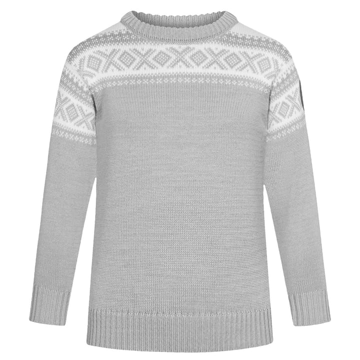 Kids' Cortina Sweater LightCharcoal Offwhite Dale of Norway