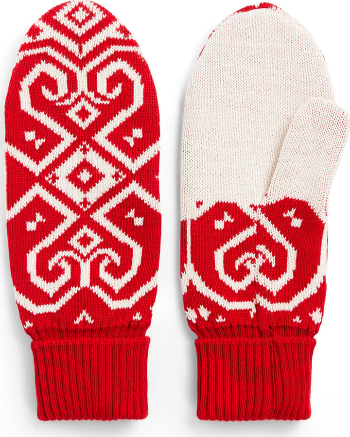 Dale of Norway Falun Merino Wool Mittens Raspberry Offwhite Dale of Norway