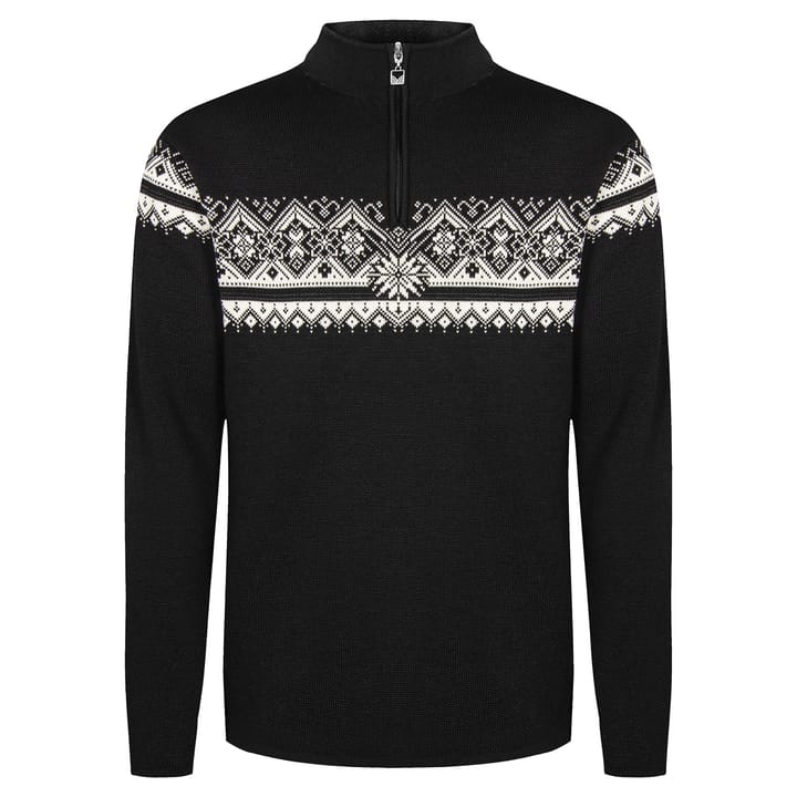 Moritz Men's Sweater Black/Off white/Dark charcoal Dale of Norway
