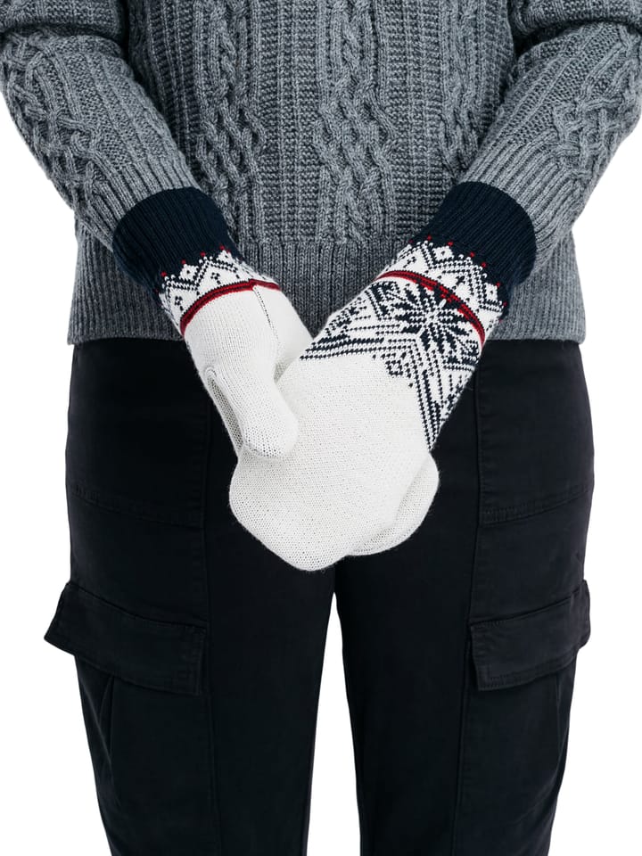 Dale of Norway Moritz Merino Wool Mittens Off White Navy Raspberry Dale of Norway