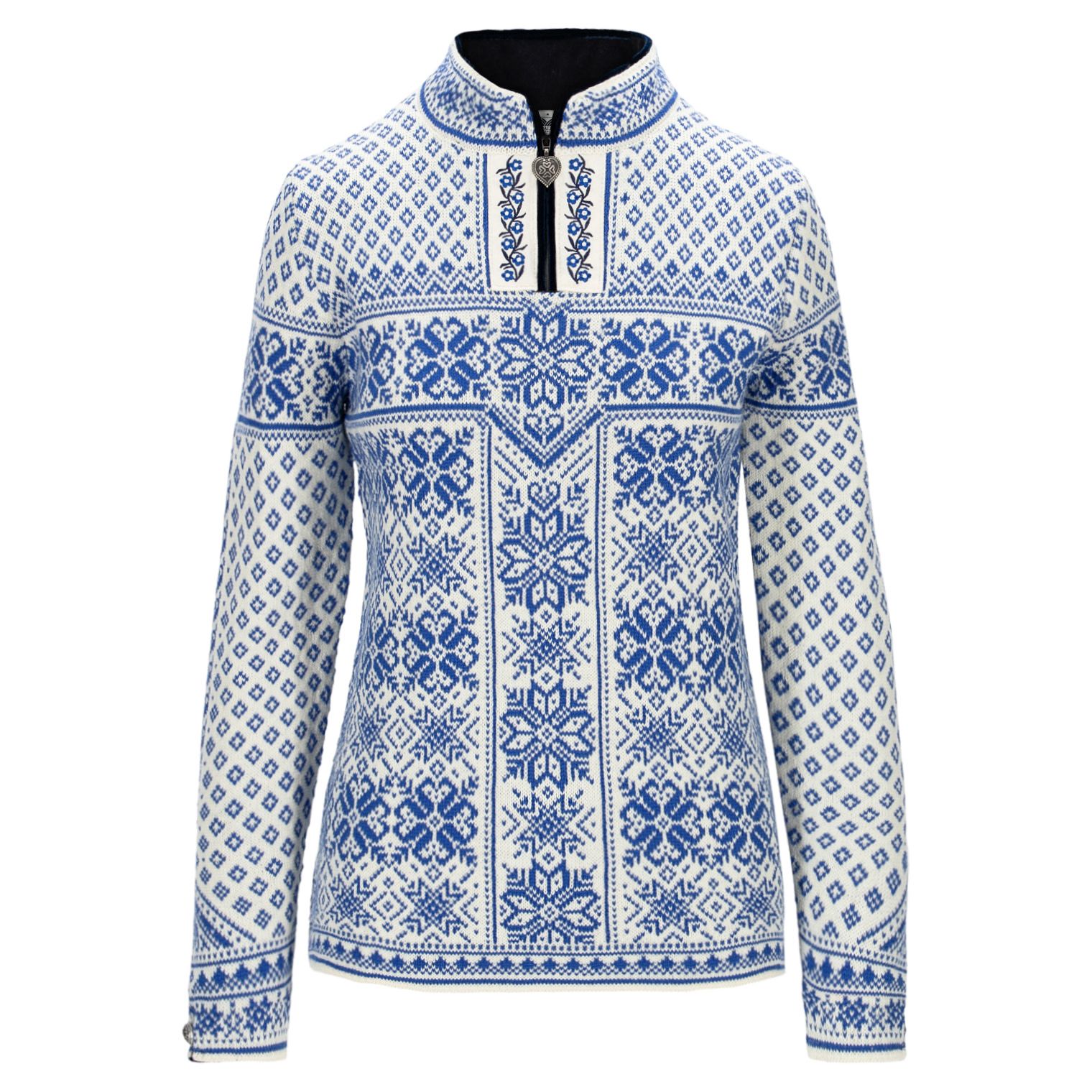 Dale of Norway Women's Peace Sweater Offwhite/Ultramarine