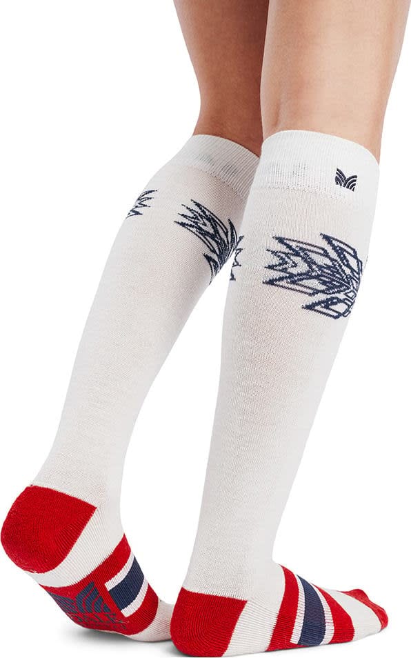 Spirit Wool Socks High Offwhite Navy Raspberry Dale of Norway