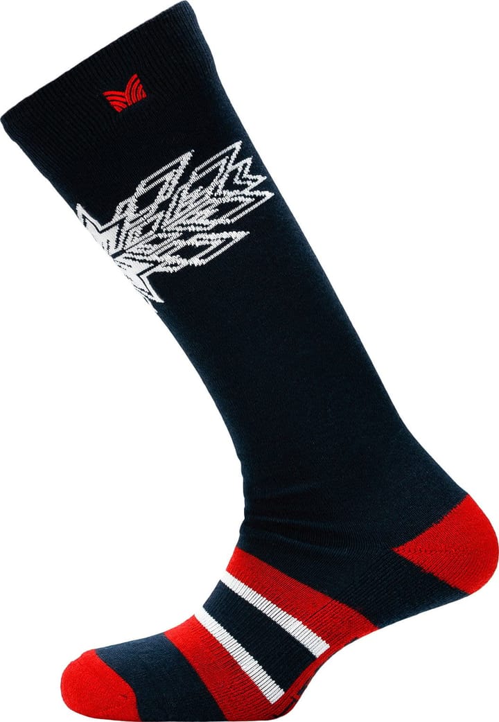 Spirit Wool Socks High Navy Raspberry Offwhite Dale of Norway