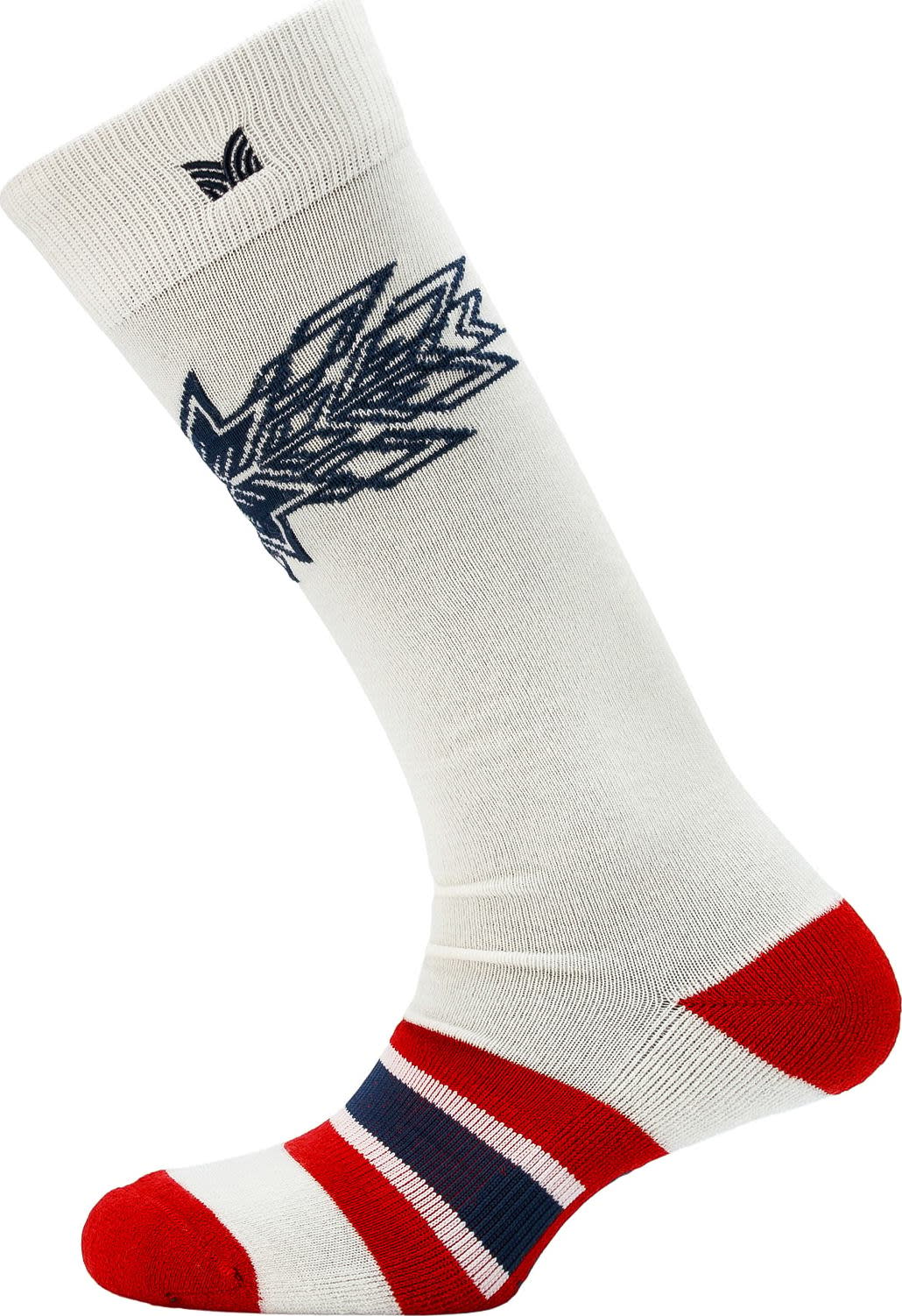 Spirit Wool Socks High Offwhite Navy Raspberry