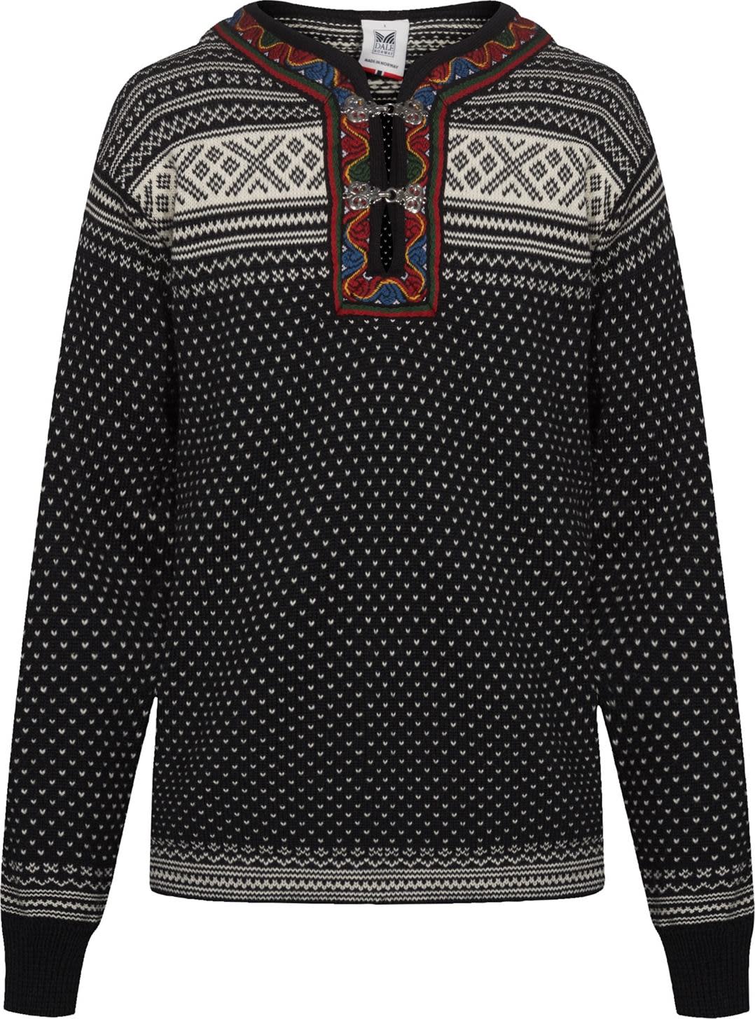 Dale of Norway Unisex Setesdal Sweater Norweigan Wool Black/Offwhite Långärmade vardagströjor L