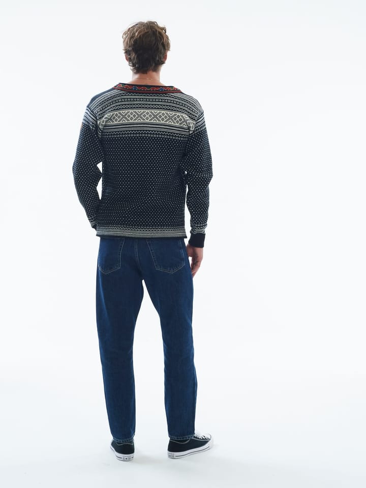 Dale of Norway Unisex Setesdal Sweater Norweigan Wool Black/Offwhite Dale of Norway