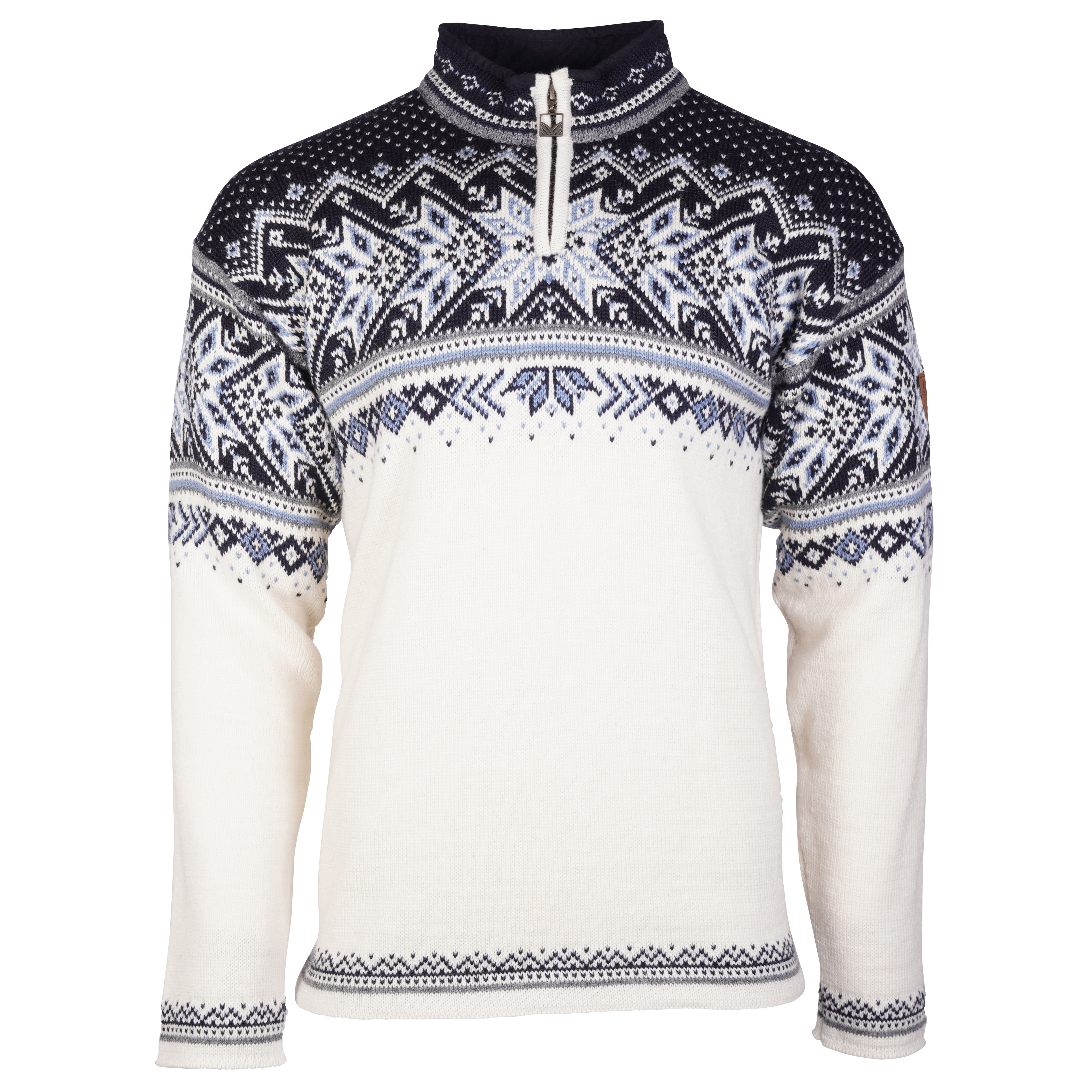Dale of Norway Men's Vail Sweater Off White/Smoke/Midnight Navy Langermede trøyer S