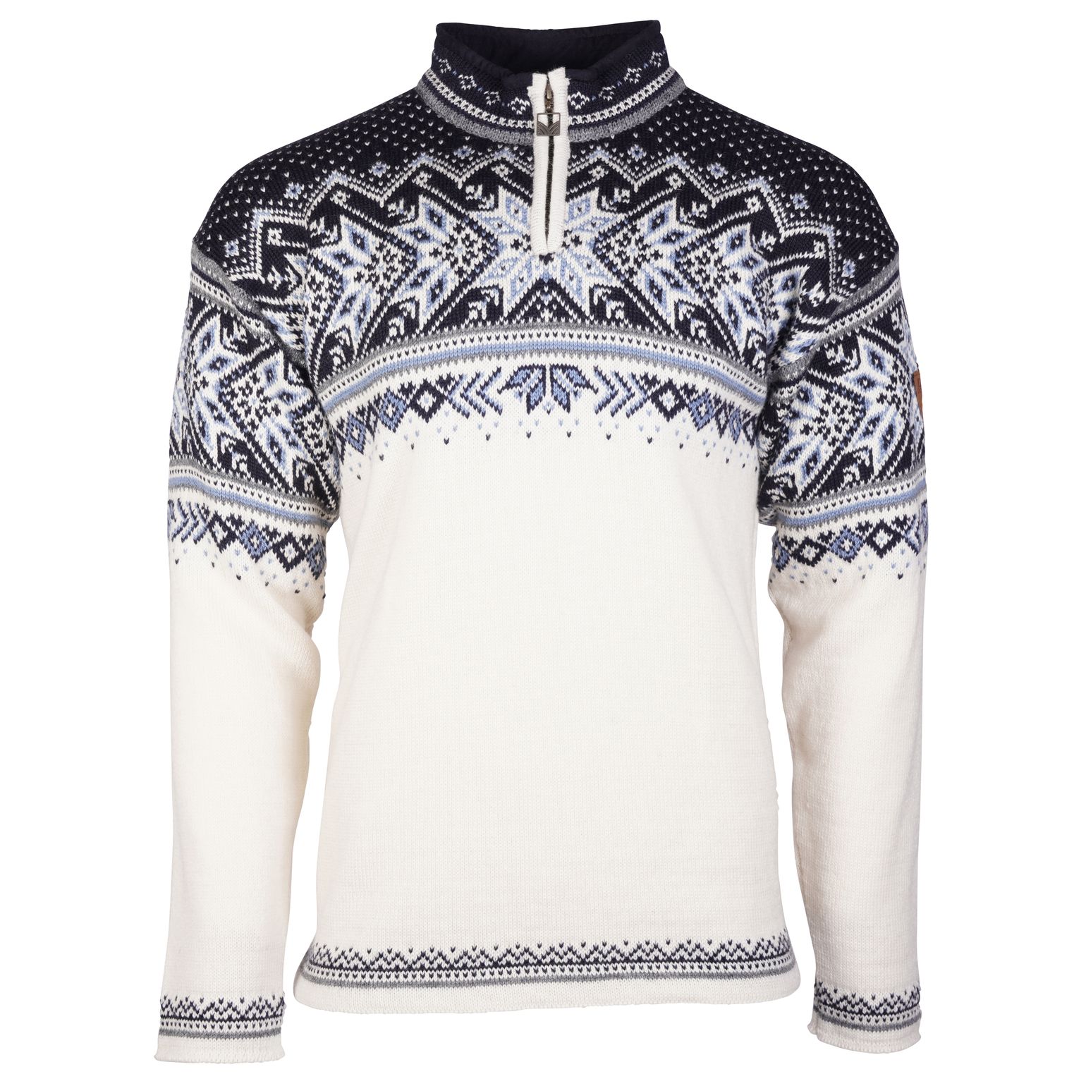 Dale of Norway Men's Vail Sweater Off White/Smoke/Midnight Navy