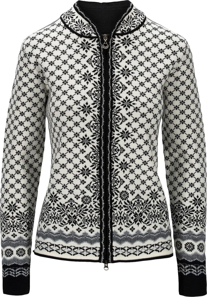 Dale of Norway Women's Solfrid Jacket Off White Black Schiefer Grau Dale of Norway