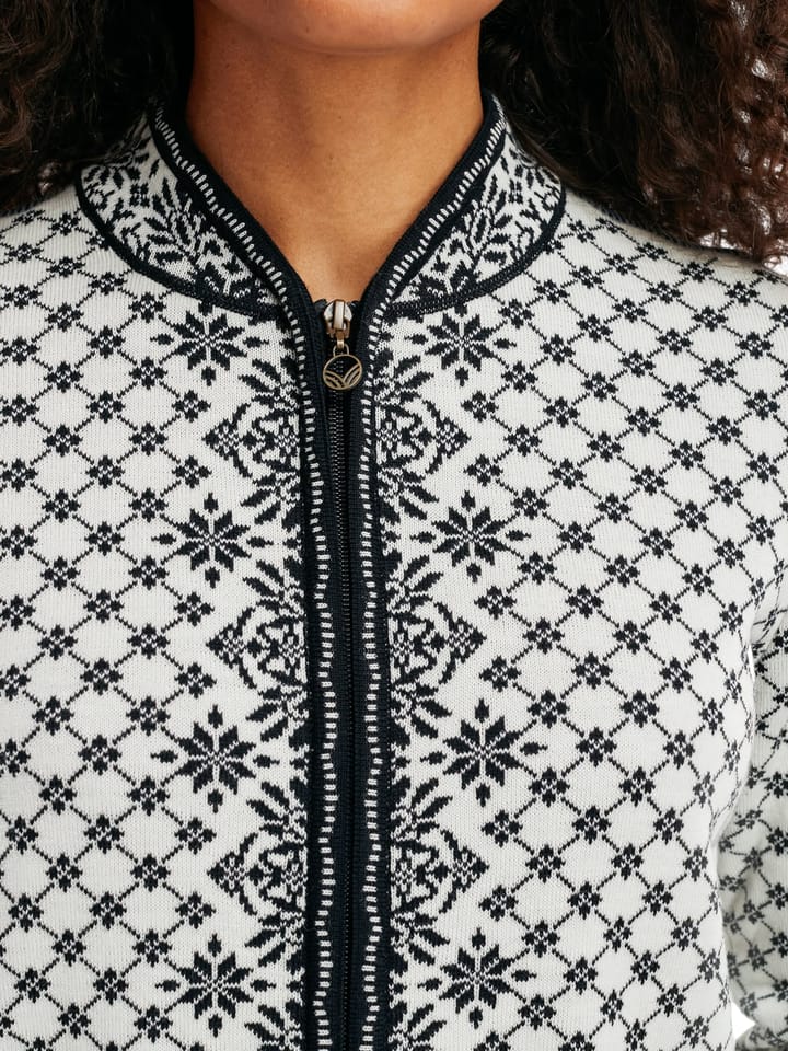 Dale of Norway Women's Solfrid Jacket Off White Black Schiefer Grau Dale of Norway
