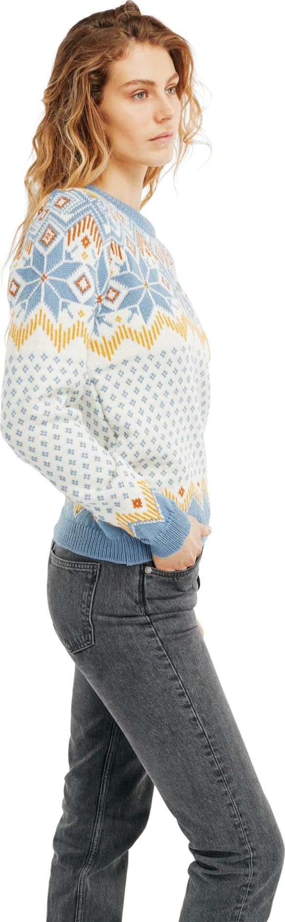 Dale of Norway Women's Vilja Sweater Offwhite Blueshadow Mustard Dale of Norway Dale of Norway Women's Vilja Sweater Offwhite Blueshadow Mustard Dale of Norway