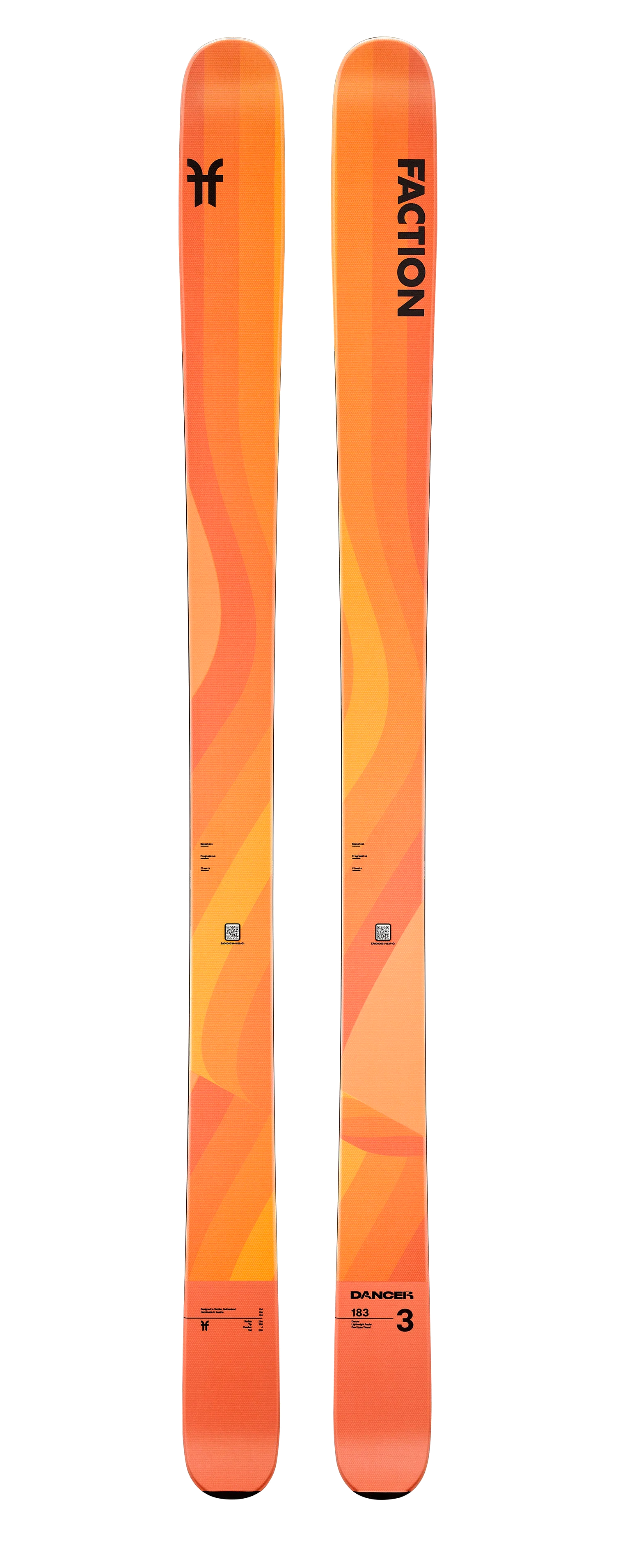 Faction Dancer 3 Orange Topptursskidor 178cm