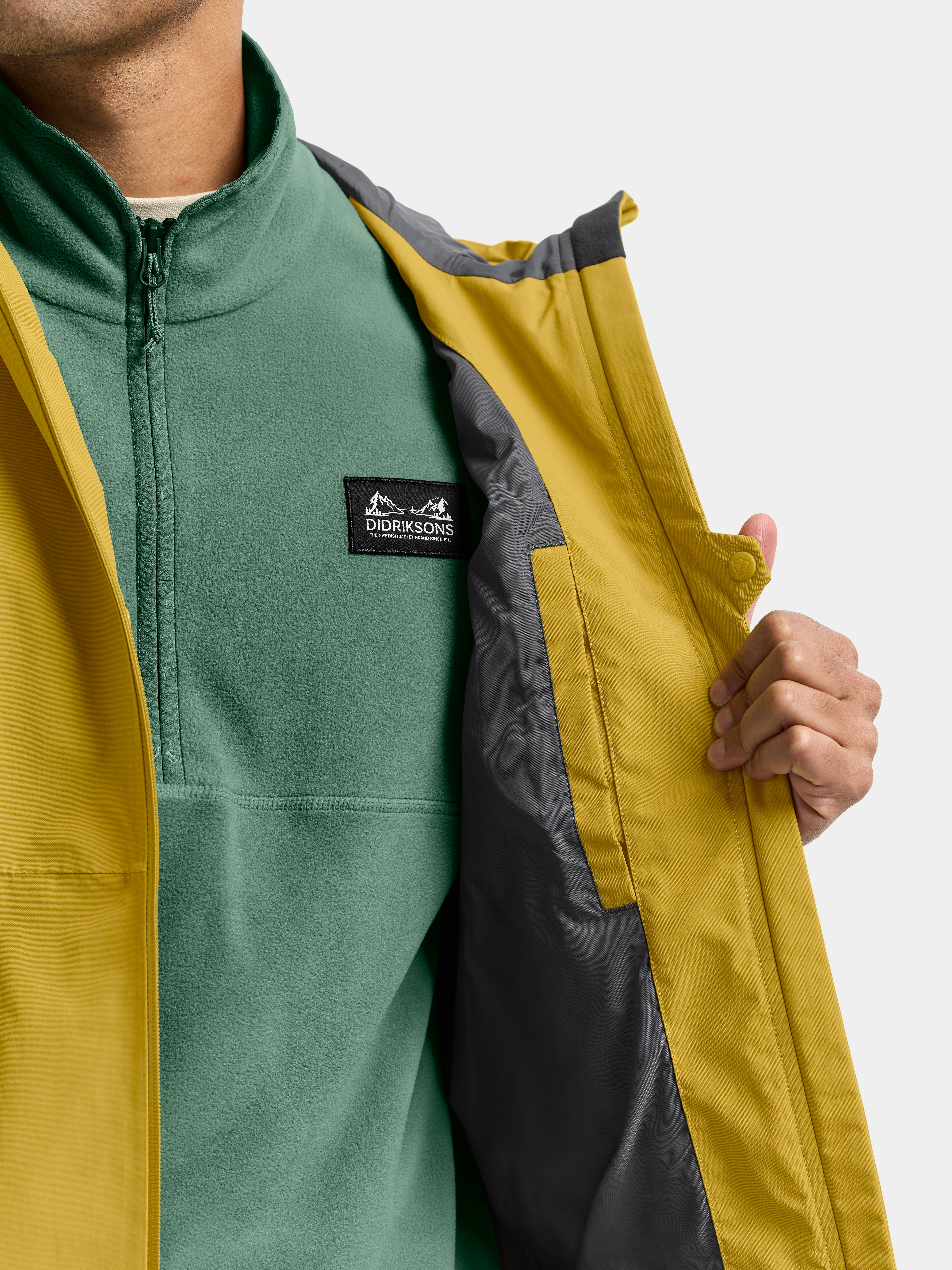 Didriksons Men's Dario Jacket 2 Yellow Pollen