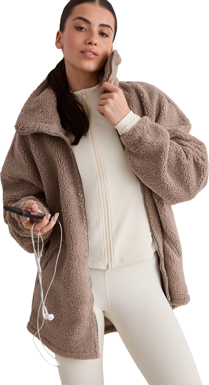 Aimn Pile Jacket jackor dam – bild 7