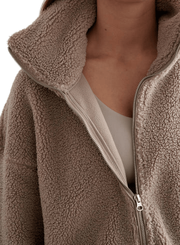 Aim'n Women´s Pile Jacket Dark Clay Aim'n
