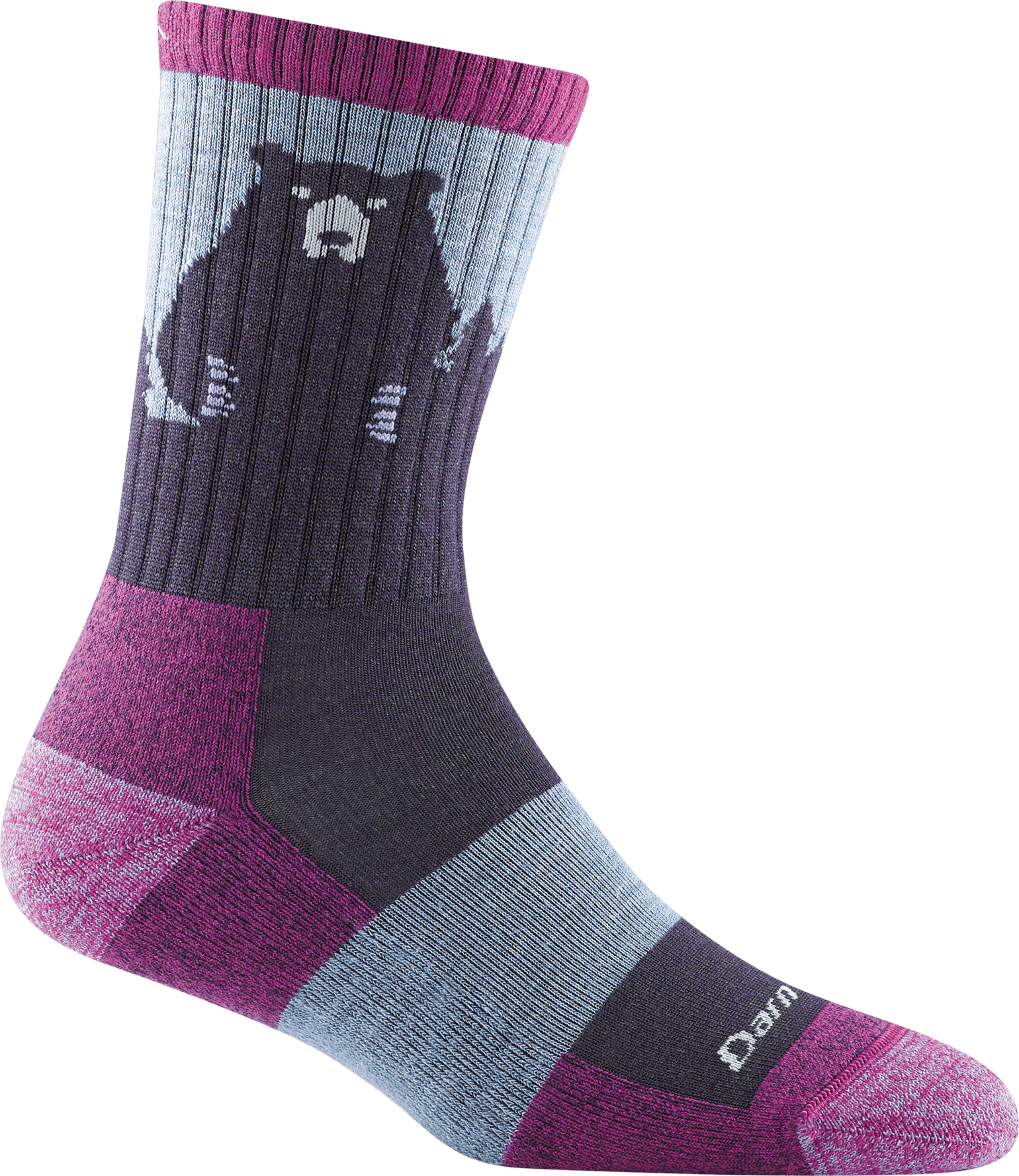 Women's Bear Town Micro Crew Light Cushion Purple