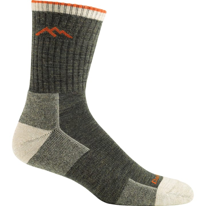 Darn Tough Men's Hiker Micro Crew Sock Cushion Olive Darn Tough