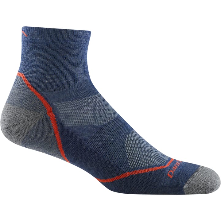 Darn Tough Men's Light Hiker 1/4 Lightweight Hiking Sock Denim Darn Tough