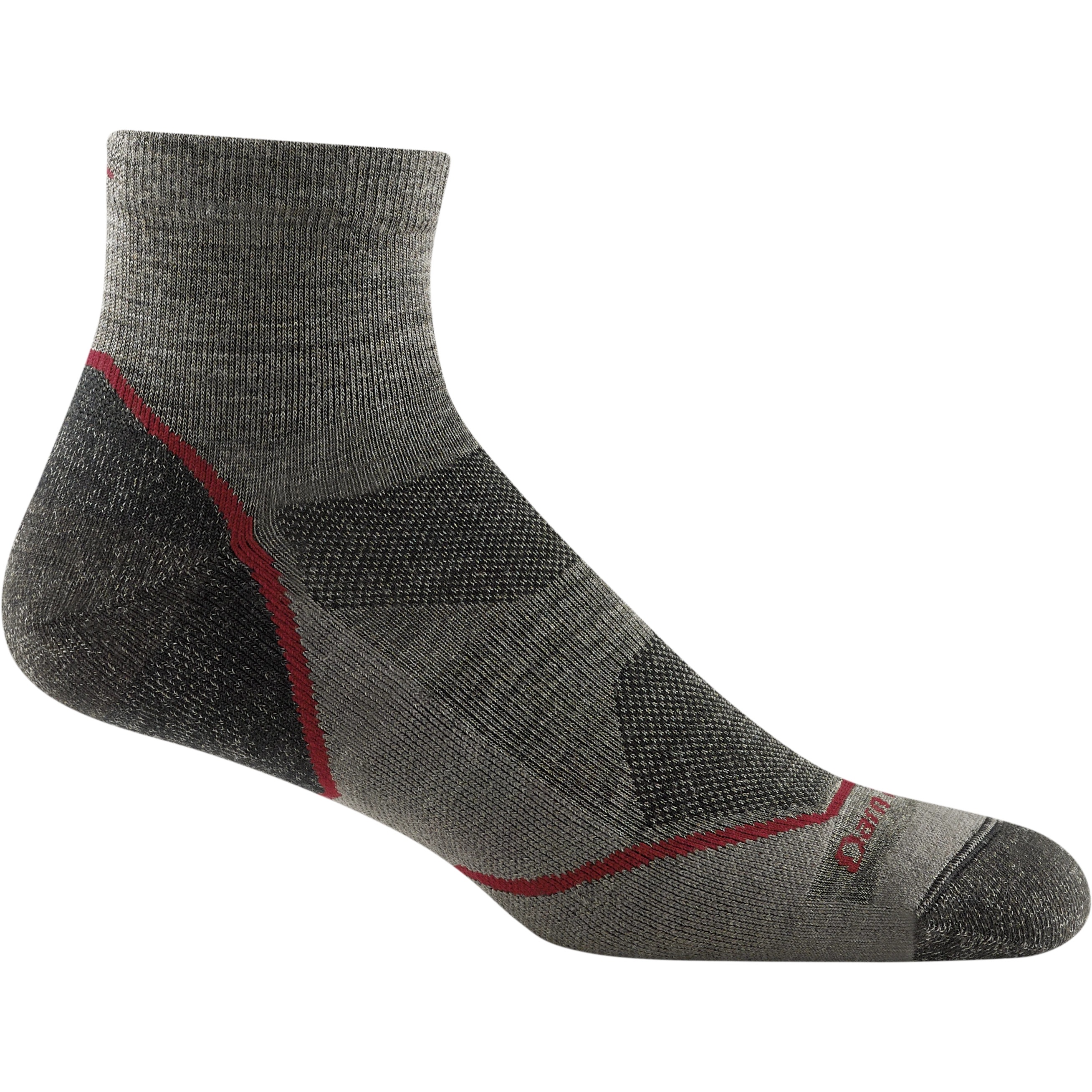 Darn Tough Men's Light Hiker 1/4 Lightweight Hiking Sock