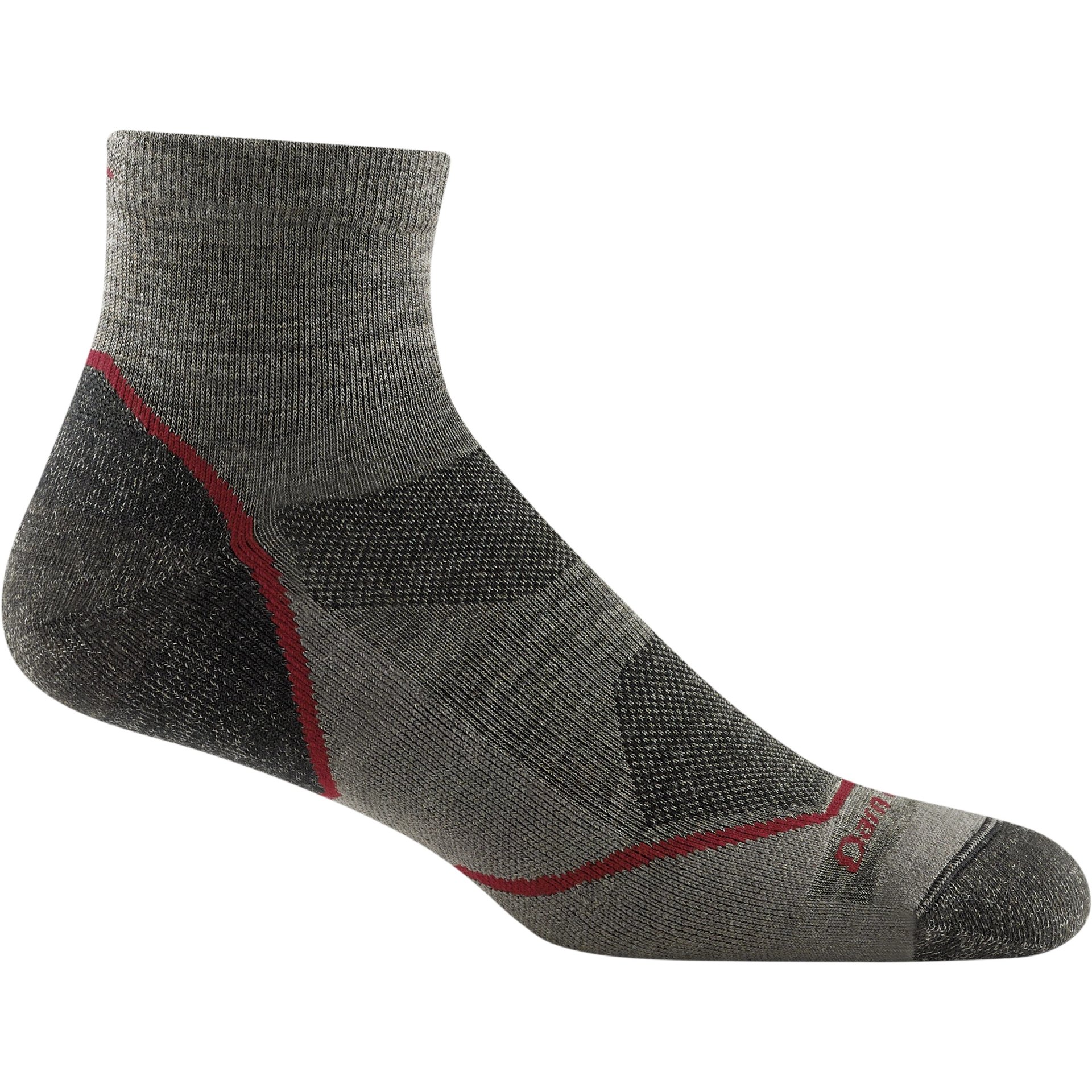 Darn Tough Men's Light Hiker 1/4 Lightweight Hiking Sock strumpor
