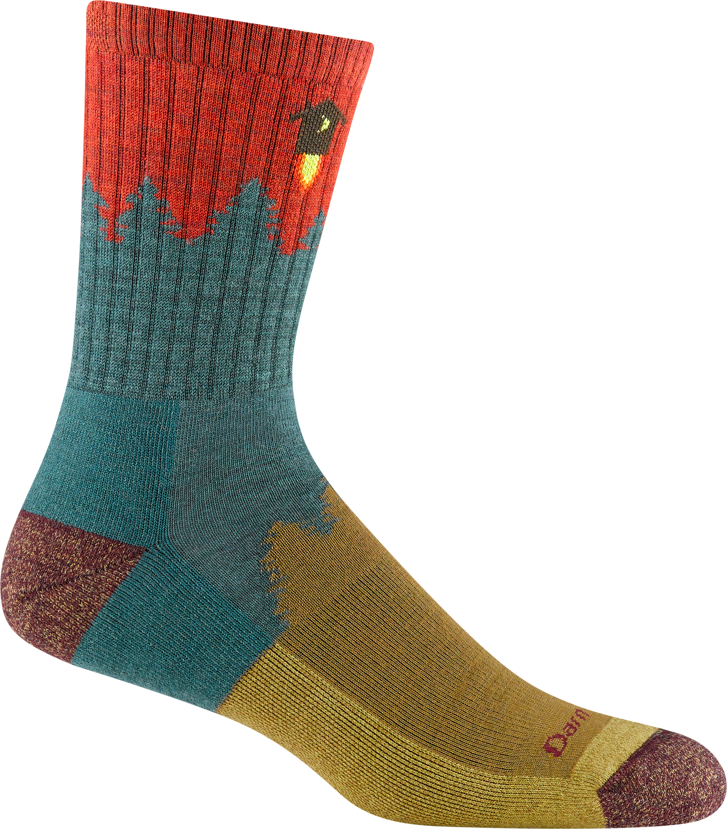 Men's Number 2 Micro Crew Midweight Hiking Sock Teal
