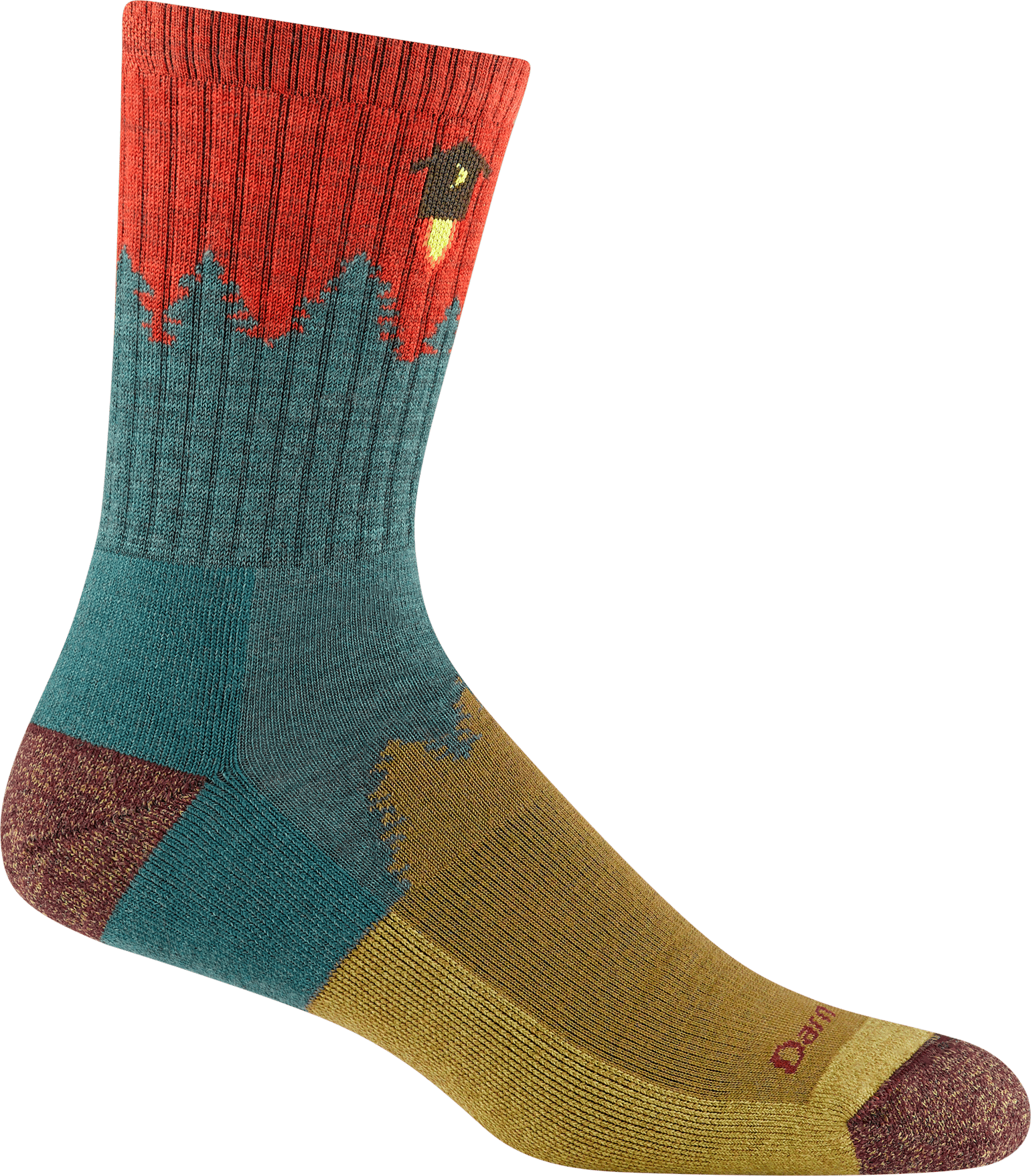 Men's Number 2 Micro Crew Midweight Hiking Sock Teal