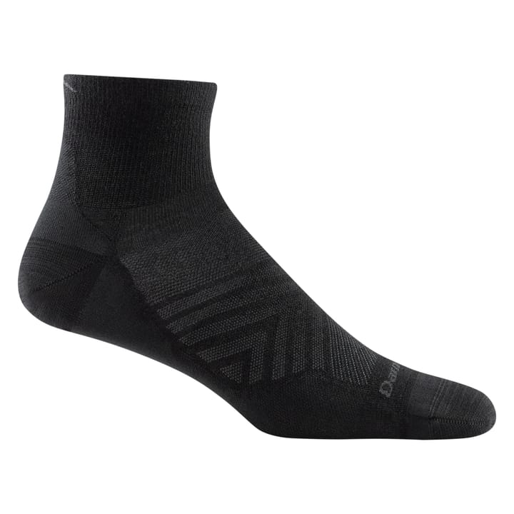 Darn Tough Men's Run Quarter Ultra-Lightweight Running Sock Black Darn Tough