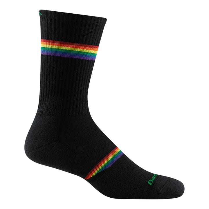 Darn Tough Men's Prism Crew Lightweight with Cushion Black Darn Tough