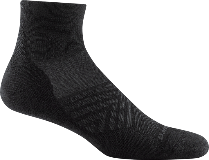 Men's Run Quarter Ultra-Lightweight with Cushion Black Darn Tough