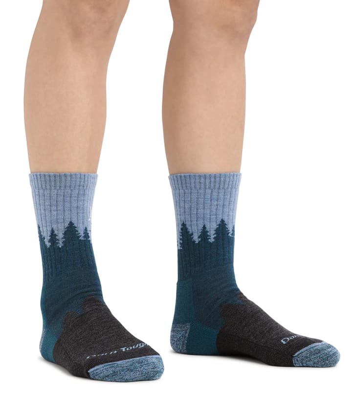 Darn Tough Women's Treeline Micro Crew Cushion Blue Darn Tough Darn Tough Women's Treeline Micro Crew Cushion Blue Darn Tough