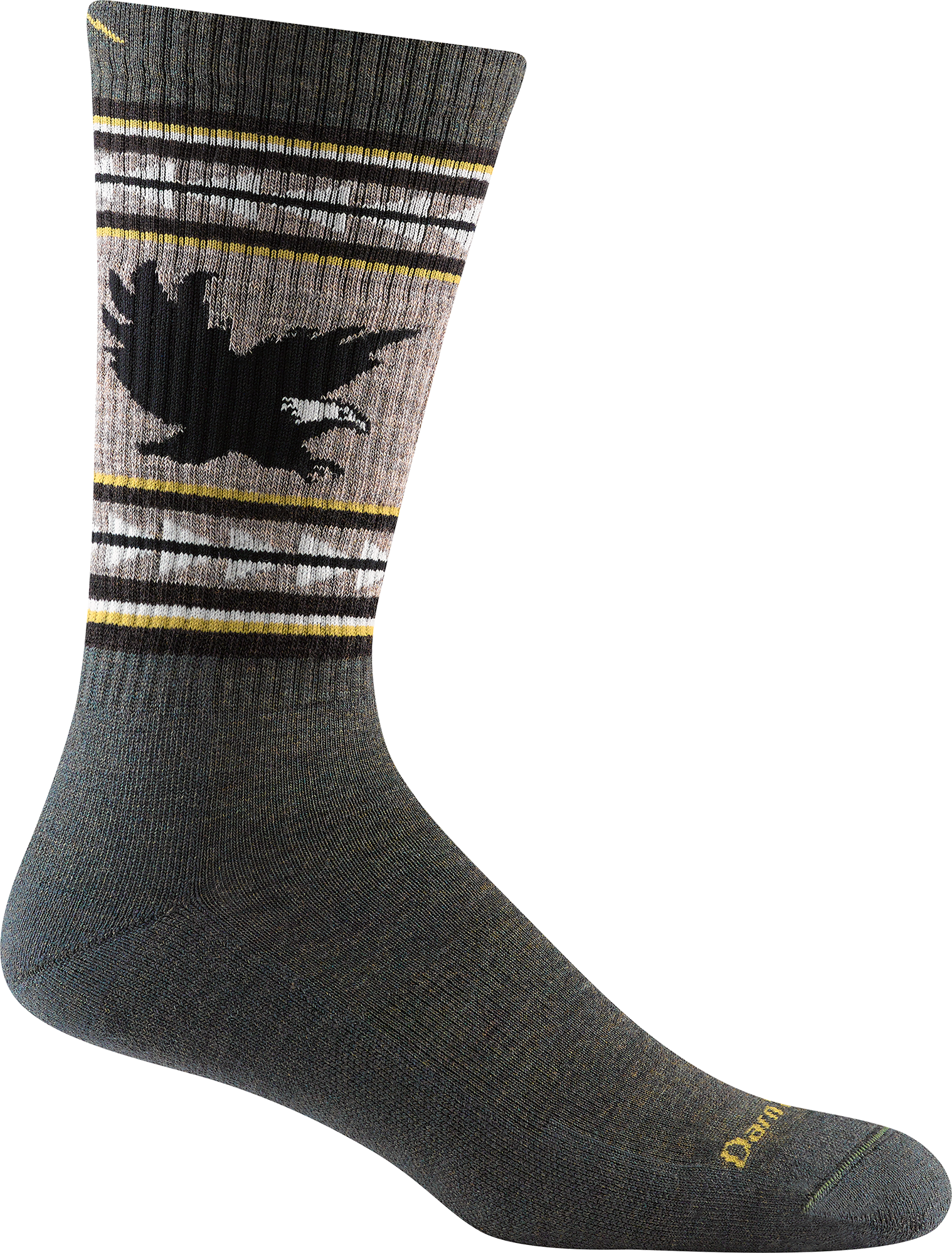 Darn Tough Men’s VanGrizzle Boot Midweight Hiking Sock Cushion Forest