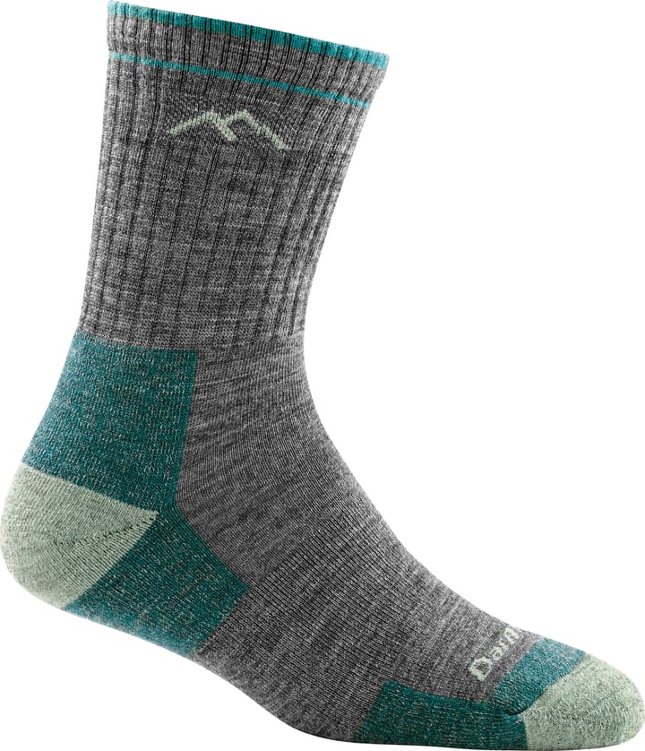 Darn Tough Women's Hiker Micro Crew Midweight Hiking Sock Cushion Slate Darn Tough