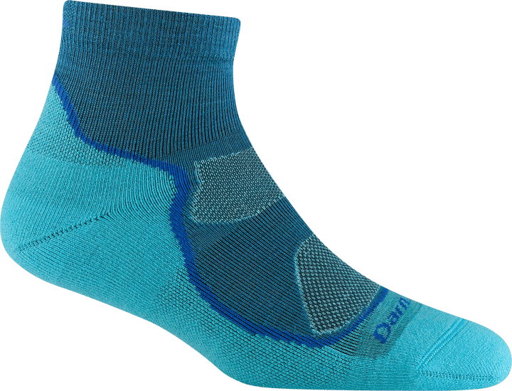 Darn Tough Women's Light Hiker 1/4 Lightweight Hiking Sock Cascade Darn Tough