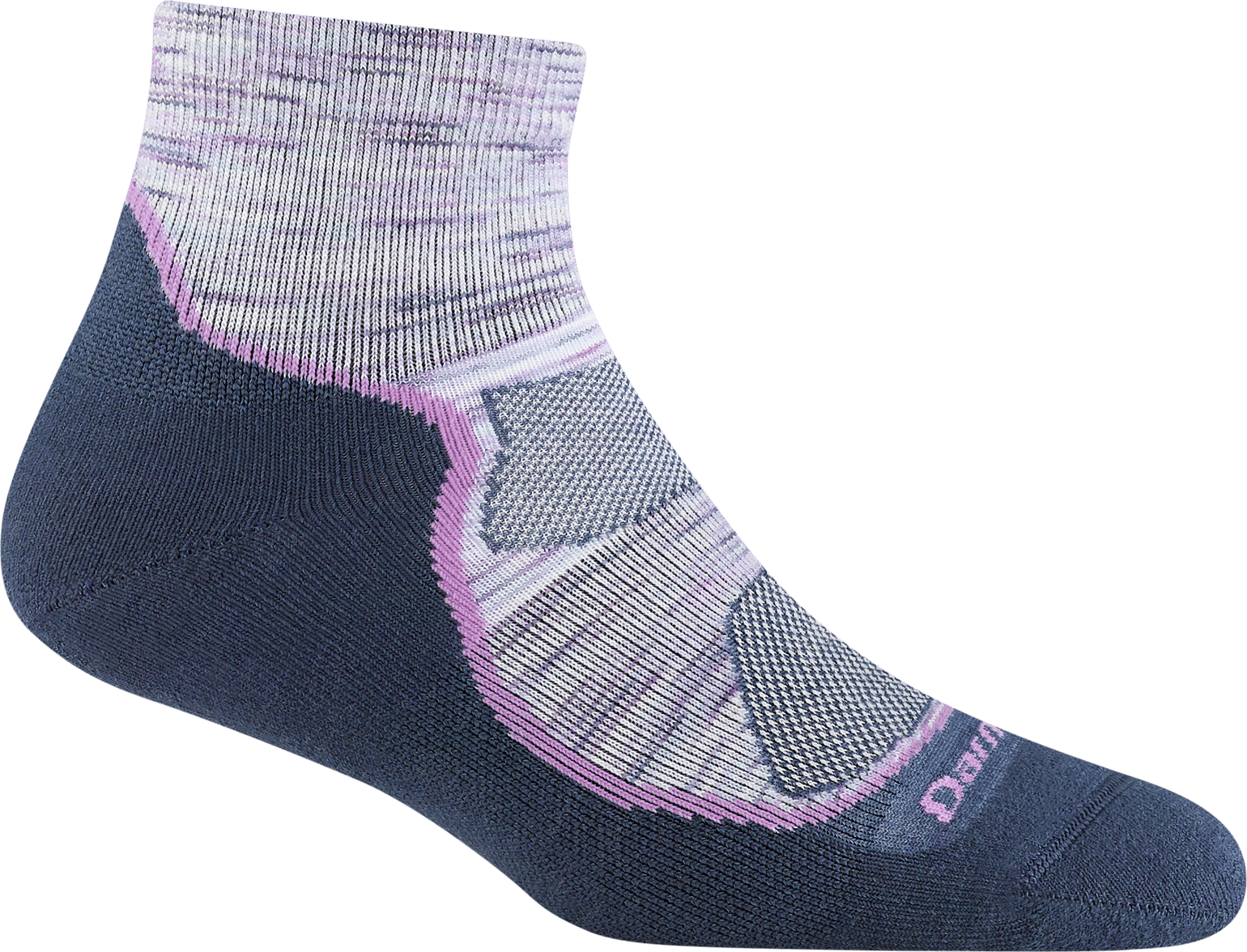 Women's Light Hiker 1/4 Lightweight Hiking Sock Malva - Milk