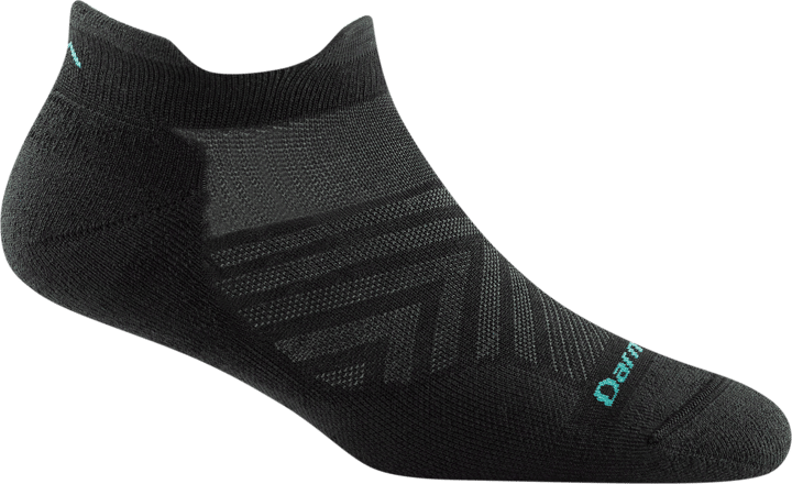 Women's Run No Show Tab Ultra-Lightweight Running Sock Cushion Black Darn Tough