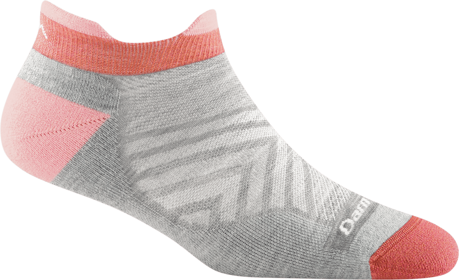 Darn Tough Women's Run No Show Tab Ultra-Lightweight Running Sock Cushion Ash