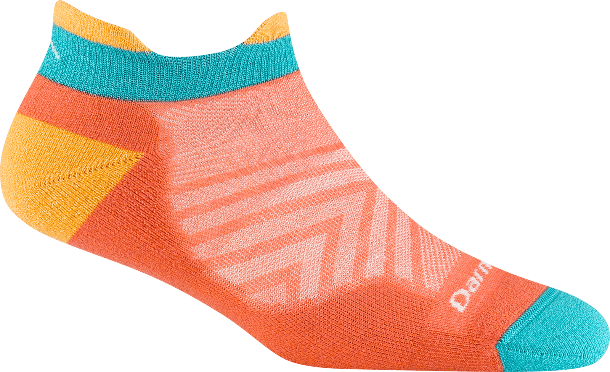 Darn Tough Women's Run No Show Tab Ultra-Lightweight Running Sock Cushion  Reef