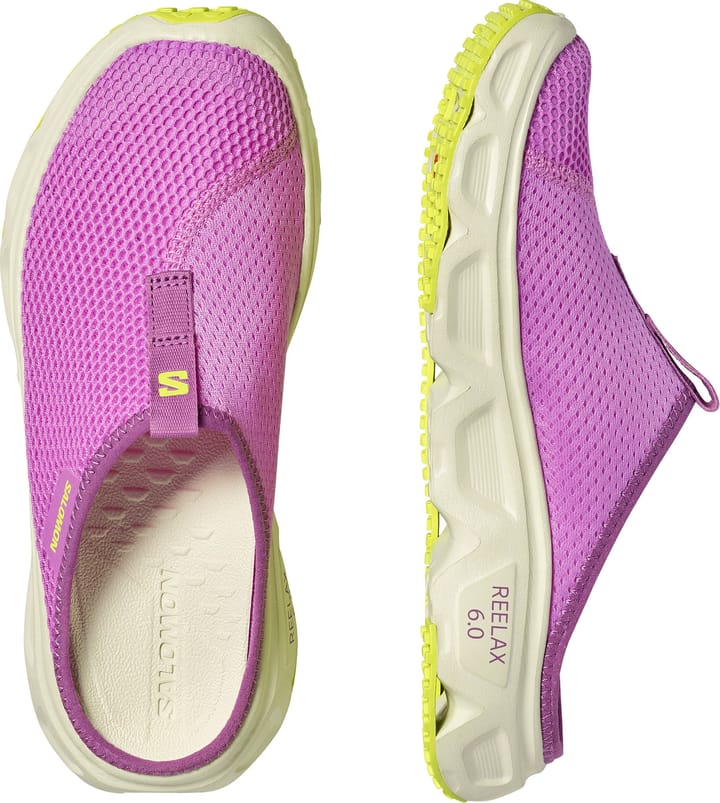 Salomon Women's Reelax Slide 6.0 Iris Orchid/Aspargus Green/Acid Lime Salomon