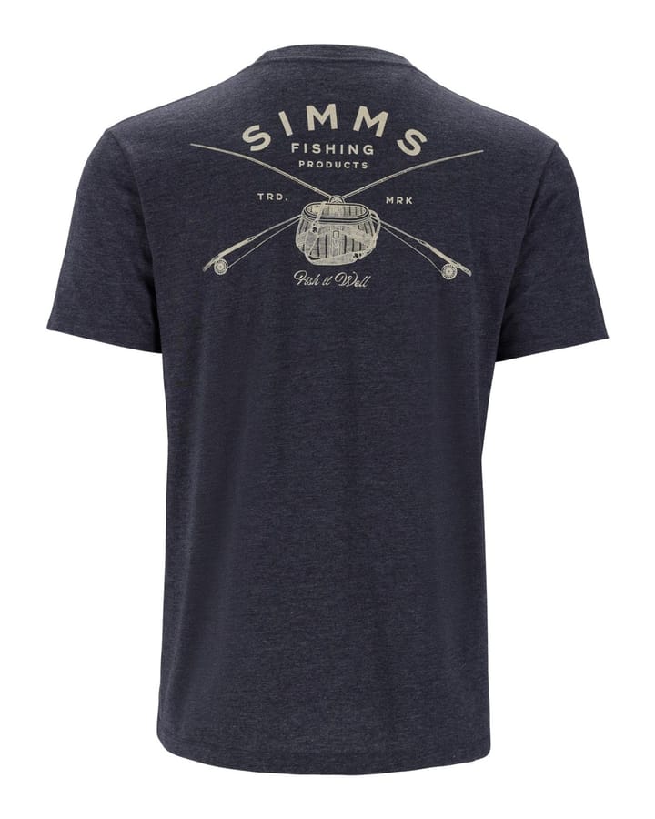 Simms Classic Tackle T-Shirt Navy Heather Simms Simms Classic Tackle T-Shirt Navy Heather Simms